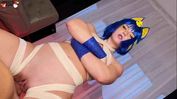 INFP girl Ankha cosplay real porn version